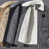 Men's Corduroy Jacket with Fleece Lining