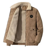 Men's Corduroy Jacket with Fleece Lining