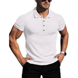 Elegant Striped Men's Polo Shirt