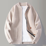 Elegant Men's Button-Up Cardigan
