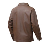 Men's Leather Bomber Jacket