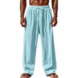 Comfort-Fit Men's Linen-Blend Pants