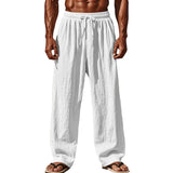 Comfort-Fit Men's Linen-Blend Pants