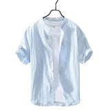 Men's Summer Cotton-Linen Shirt
