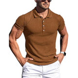 Elegant Striped Men's Polo Shirt