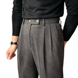 Men's High-Waisted Dress Pants