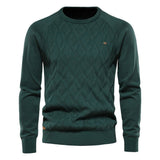 Leo Men's Diamond Pattern Sweater