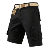 Men's Cotton Knee-Length Cargo Shorts