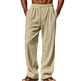 Comfort-Fit Men's Linen-Blend Pants