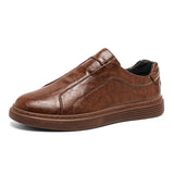 Classic Men's Leather Slip-On Shoes