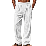 Comfort-Fit Men's Linen-Blend Pants