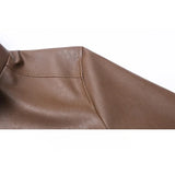 Men's Leather Bomber Jacket