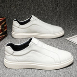 Classic Men's Leather Slip-On Shoes