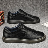 Classic Men's Leather Slip-On Shoes