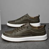 Elegant Men's Leather Sneakers