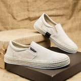 Elegant Men's Canvas Slip-On Shoes