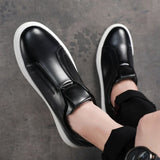 Men's Casual Leather Slip-On Shoes