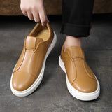 Men's Casual Leather Slip-On Shoes