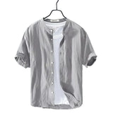 Men's Summer Cotton-Linen Shirt