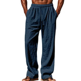 Comfort-Fit Men's Linen-Blend Pants