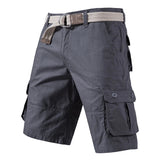 Men's Cotton Knee-Length Cargo Shorts