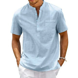 Dressy Men's Cotton-Linen Shirt