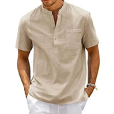 Dressy Men's Cotton-Linen Shirt