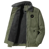 Men's Corduroy Jacket with Fleece Lining