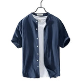 Men's Summer Cotton-Linen Shirt