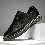 Classic Men's Leather Slip-On Shoes