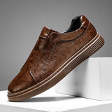 Classic Men's Leather Slip-On Shoes