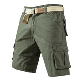 Men's Cotton Knee-Length Cargo Shorts
