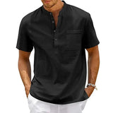 Dressy Men's Cotton-Linen Shirt