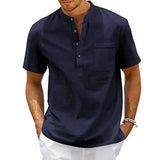 Dressy Men's Cotton-Linen Shirt