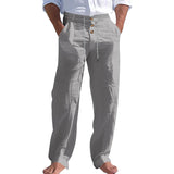 Summer Men's Linen-Blend Pants