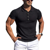 Elegant Striped Men's Polo Shirt