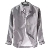 Casual Men's Cotton-Linen Shirt