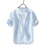 Men's Summer Cotton-Linen Shirt