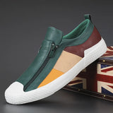Men's Leather Zip Shoes