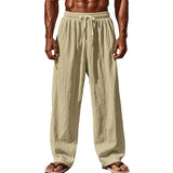 Comfort-Fit Men's Linen-Blend Pants