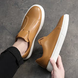 Men's Casual Leather Slip-On Shoes