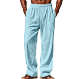 Comfort-Fit Men's Linen-Blend Pants