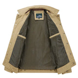 Elegant Men's Cotton Windbreaker
