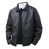 Men's Leather Bomber Jacket