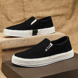 Elegant Men's Canvas Slip-On Shoes