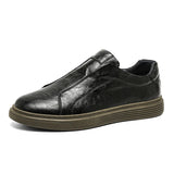 Classic Men's Leather Slip-On Shoes