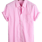 Landon Plain Short Sleeve Men's Shirt with Pocket