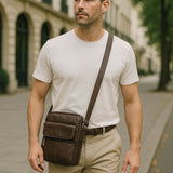 Callum Men's Leather Crossbody Bag