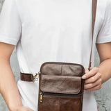 Callum Men's Leather Crossbody Bag