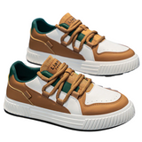 Brown Men's Leather Sneakers